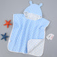 Children’s Bath Towel Cape With Cap Pure Cotton Gauze