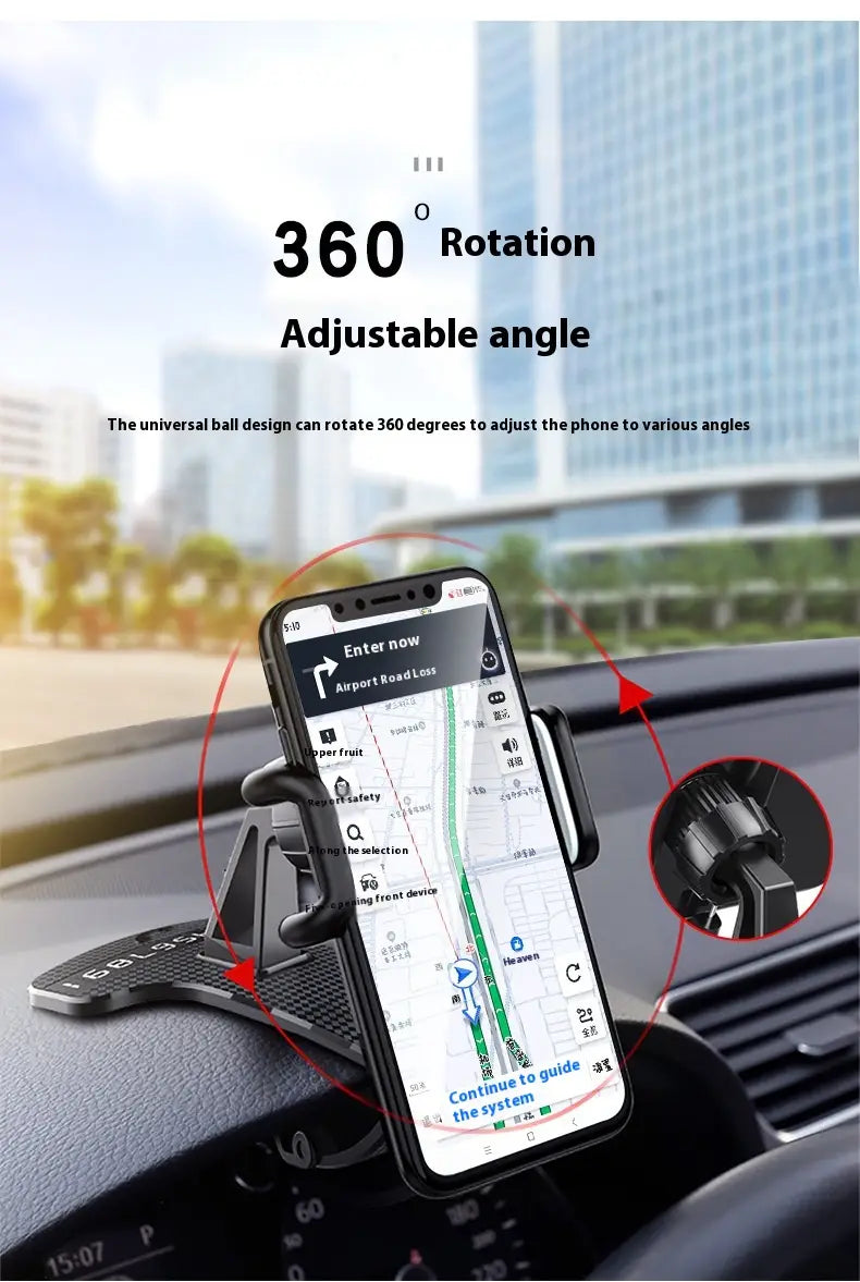 Universal Car Phone Holder Dashboard Mount for Navigation and Safety