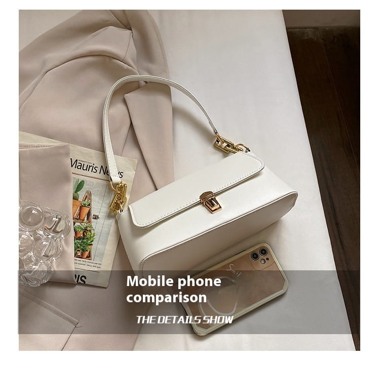 PU Leder Achselstasche mittelschwerer Schulterbeutel für Frauen mit Telefontasche