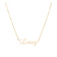 Letter Pendant Electroplated With 18K Gold Custom Name - Shiny Gold Name Necklace for the Fancy