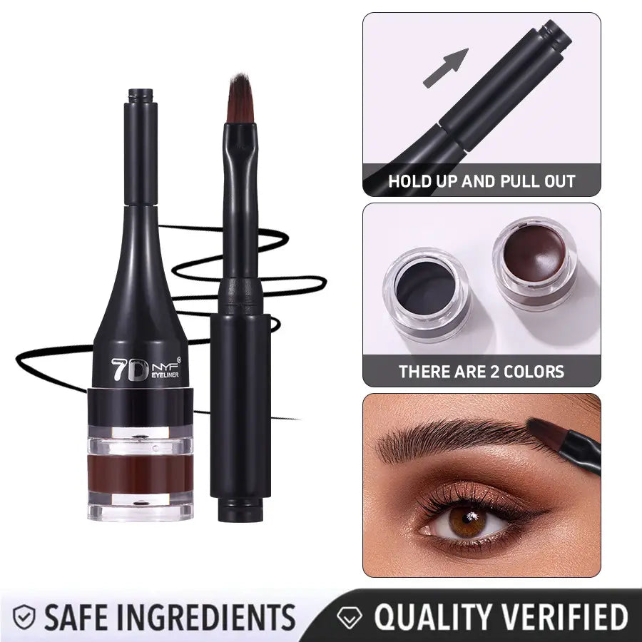 Eyeliner Eyebrow Pencil 2g Waterproof Long Lasting Brown Black Liquid Makeup