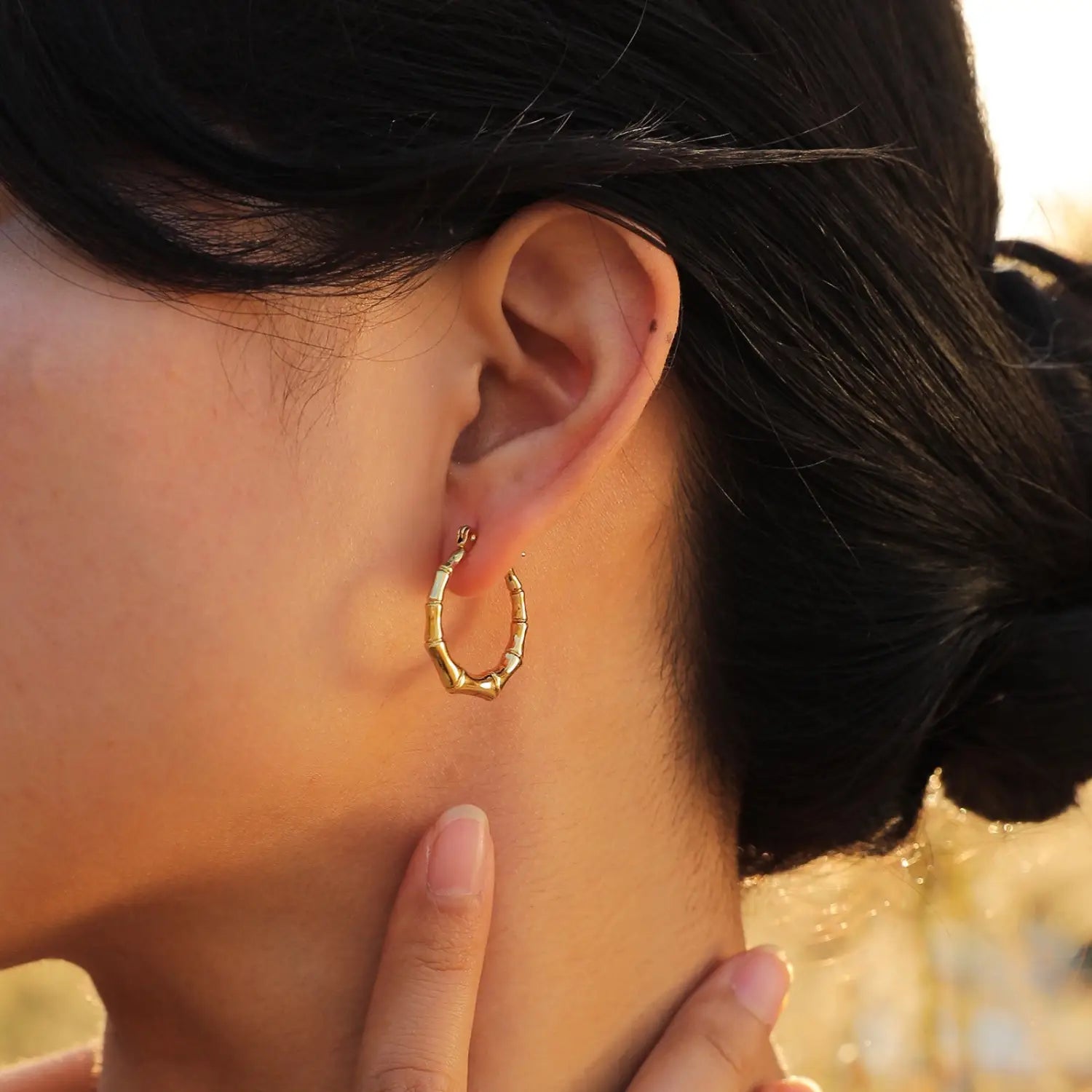 Fashion Personality All-match Special-interest Design Bamboo Earrings