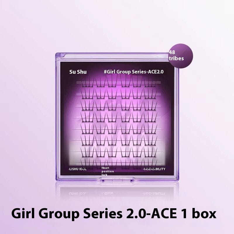 Individual Cluster False Eyelashes Natural Look Artificial Fiber Extensions Set