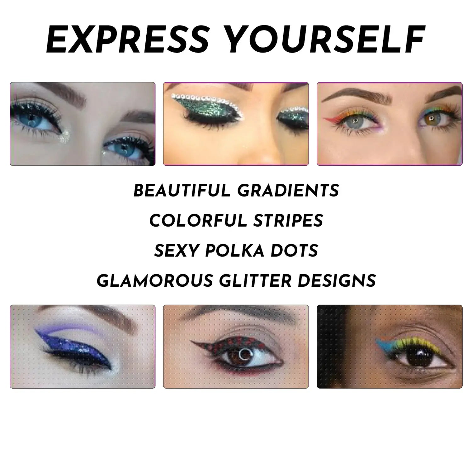 Eye Makeup and Eyeliner Stencils for Flawless Look Precise Application