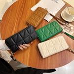 Rhombus Wallet Women’s Long European And American Fashion