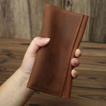 Men’s Retro Handmade Long Wallet - Men’s Retro Long Wallet for Stylish Time Travelers