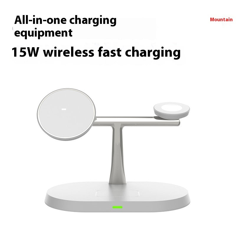 Three-in-one Magnetic Wireless Charger - Zap Your Devices with This Magnetic Marvel Charger