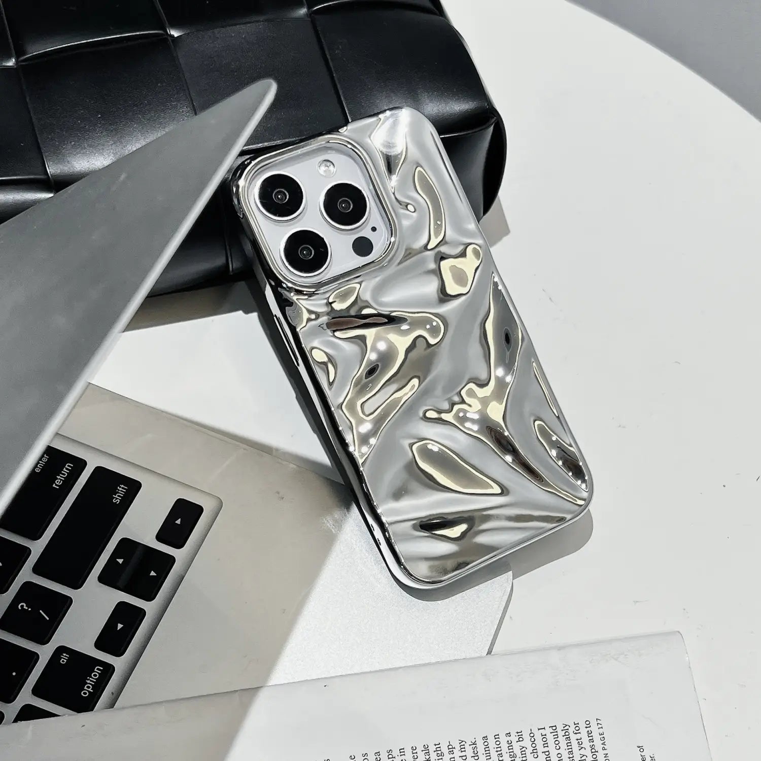 Electroplating de carcasa suave para iPhone 11 12 Pro Max Anti -Drop Fingerprint