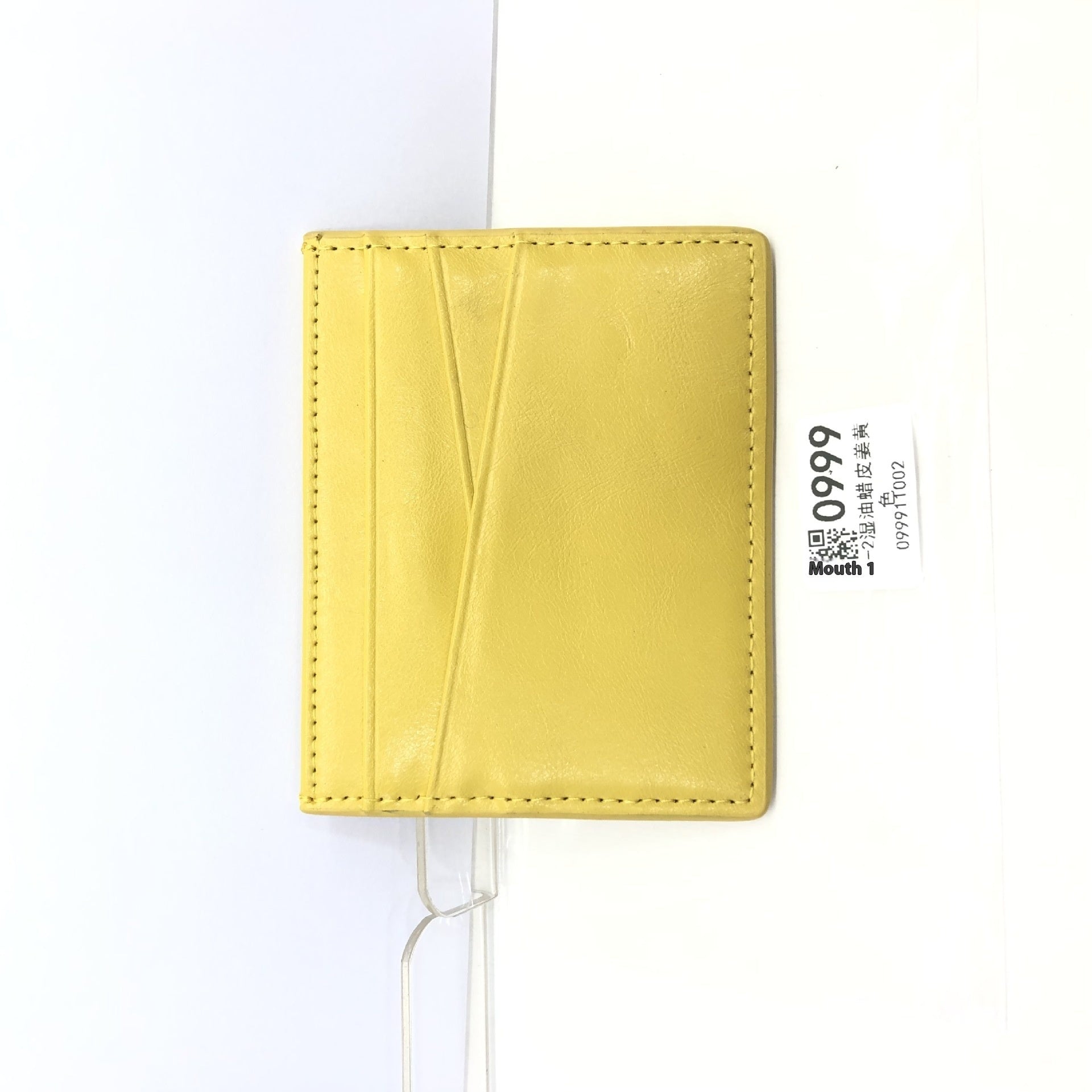 Leather Oil Edge Oblique Thin Bank Card Holder Soft Cowhide Document Package - Sleek Cowhide Wallet for Cards and Laughs