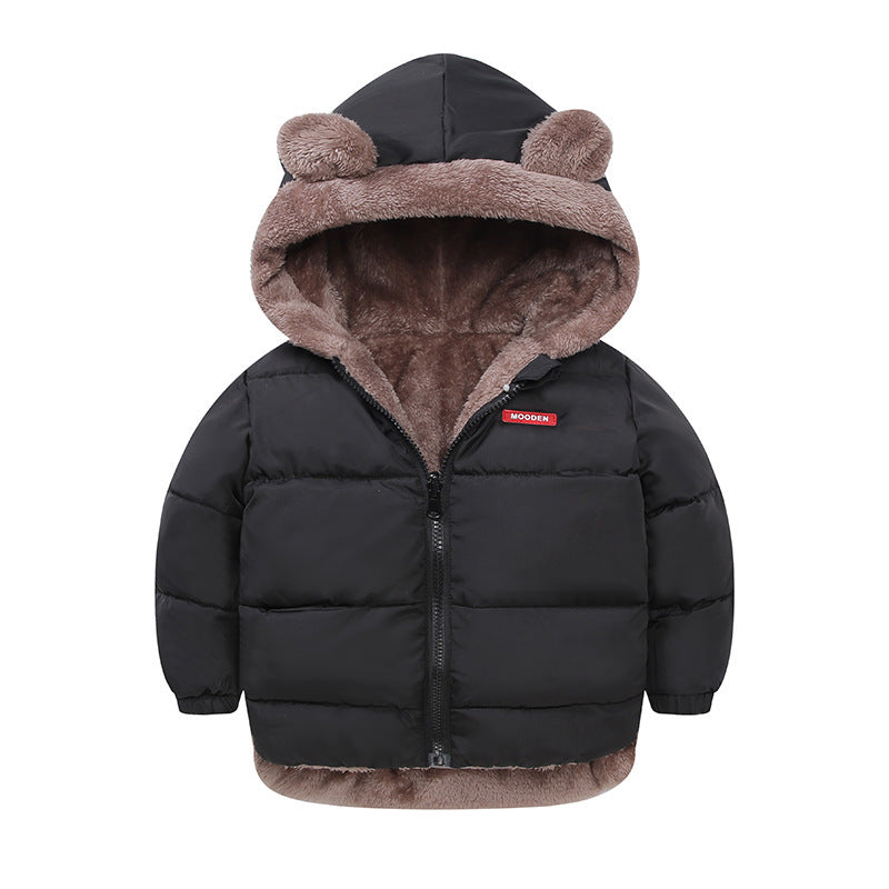 Boy’s Cotton-padded Winter Jacket Children’s Cotton-padded Jacket Double-sided Wear