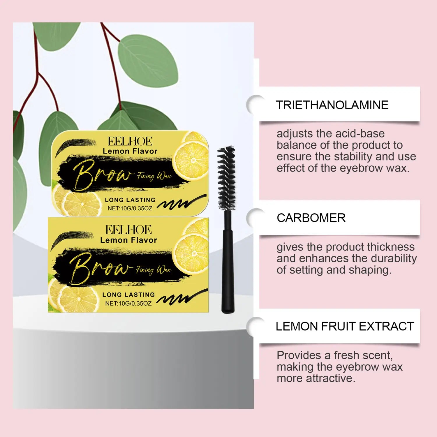 Eyebrow Modeling Wax for Shaping Lasting Makeup 10g with Flavors