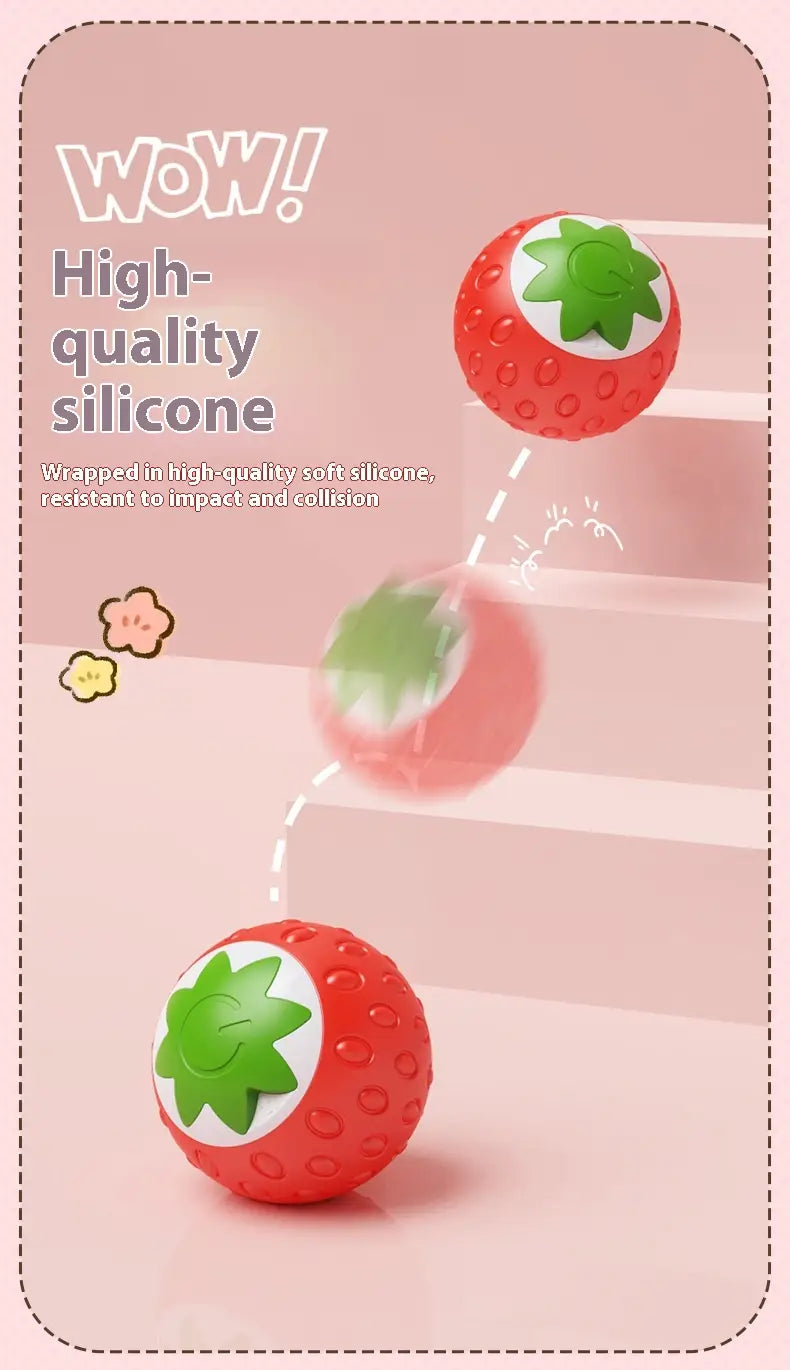 Kassipalliroheline ja oranž interaktiivne veerev kuuli mänguasi lemmikloomadele