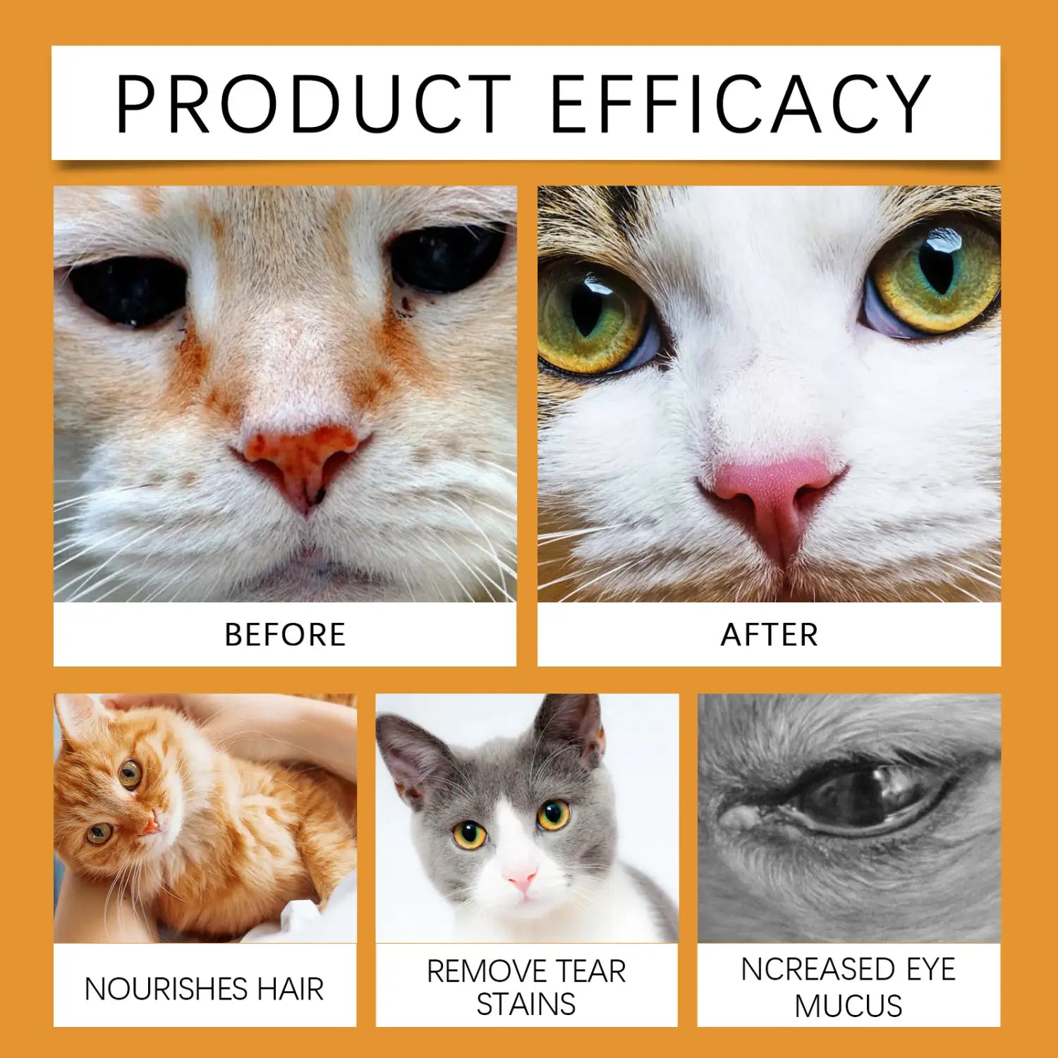 Haustier -Tränenfärbung nasse Wischtücher für Hunde und Katzen 60 Zählerpflegezubehör