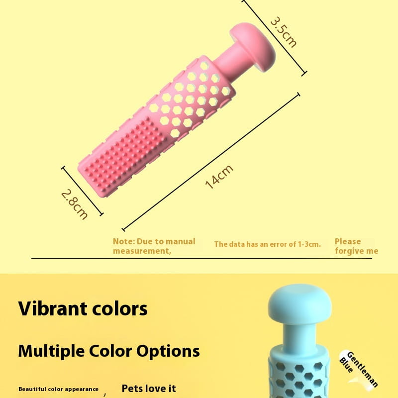 Small Animal Chew Toy TPR molar pinne for tenner rengjør kjæledyr tannpleie