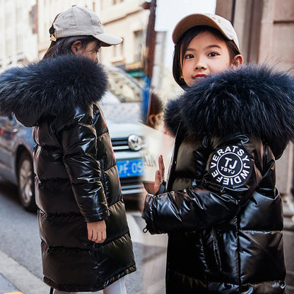 Children’s shiny down jacket