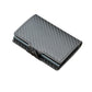 Zipper Multifunctional RFID Anti-scanning Card Holder - Zipper Wallet: Your Black Leather Anti-Scanning Sidekick