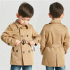 Manteau d'printemps pour enfants, trench coat pour garçon, mi-long  - Kaki