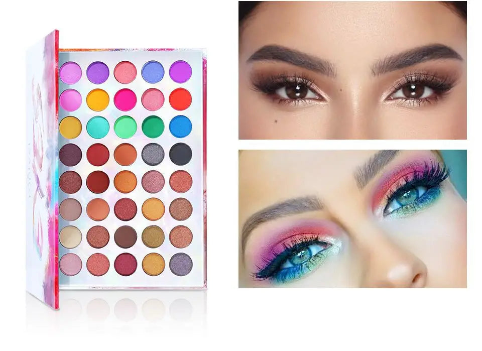 Paletă de ochi multicolori pentru ochi impermeabili machiaj de lungă durată pentru toate tonurile pielii