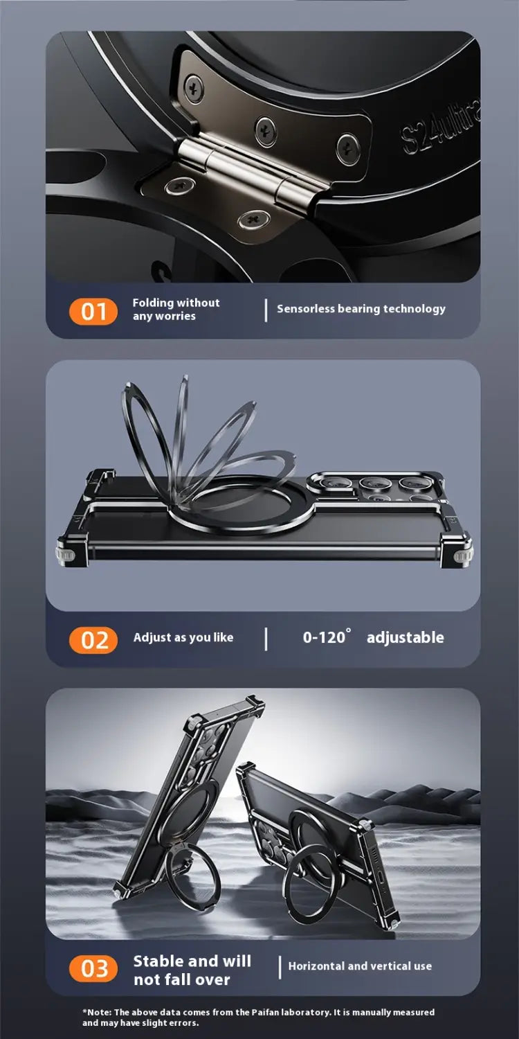 Samsung Metal Phone Case med godstät magnetiskt täckning