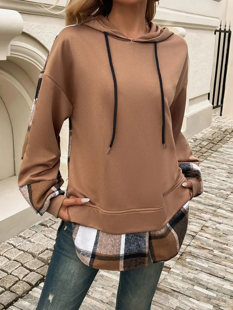 Kvinnors långärmad stickad pullover tröja polyester casual topp