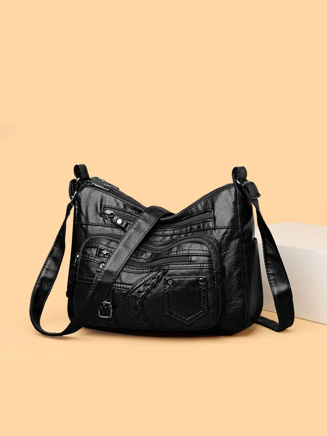 Polyester Crossbody Bag with Sandwich Pocket for United States Shipping