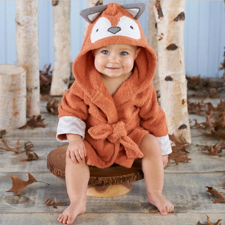 Children’s Hooded Absorbent Animal-shaped Bathrobe