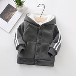 Autumn And Winter Children’s And Women’s Clothing Cardigan Jacket Lamb Velvet Sweater