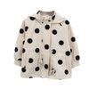 Baby Casual Tops, Baby Wear, Kinderen Westerse Stijl Polka Dot Jas  - Beige