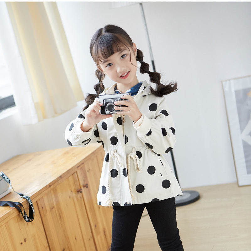 Baby Casual Tops Baby Wear Children’s Western Style Polka Dot Jacket