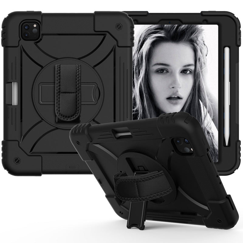 Compatible with Apple Hard Case For Ipad Air 4 10.9 Inch With Should Hand Strap Kids Pc Rugged Shell Shockproof Tablet