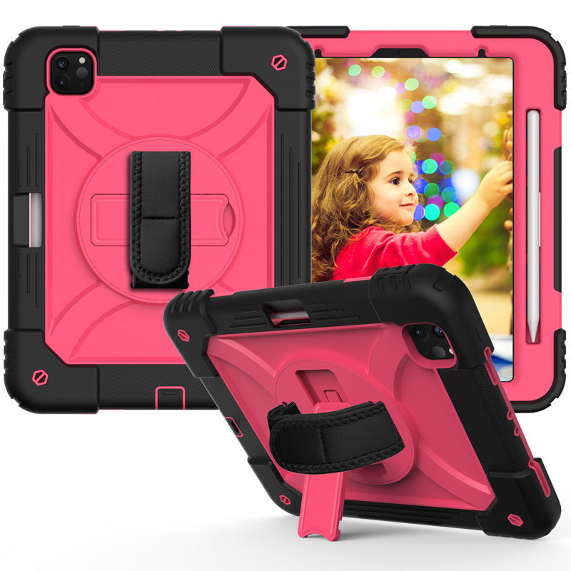 Compatible with Apple Hard Case For Ipad Air 4 10.9 Inch With Should Hand Strap Kids Pc Rugged Shell Shockproof Tablet