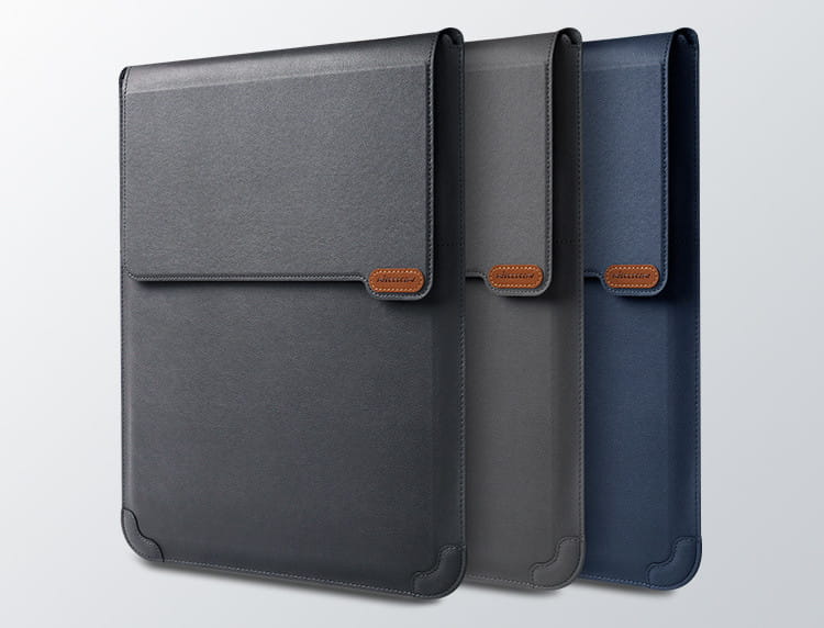 Laptop Sleeve Case 14 16 Inch PU PC EVA Cover for Notebook Computer Black Gray Blue