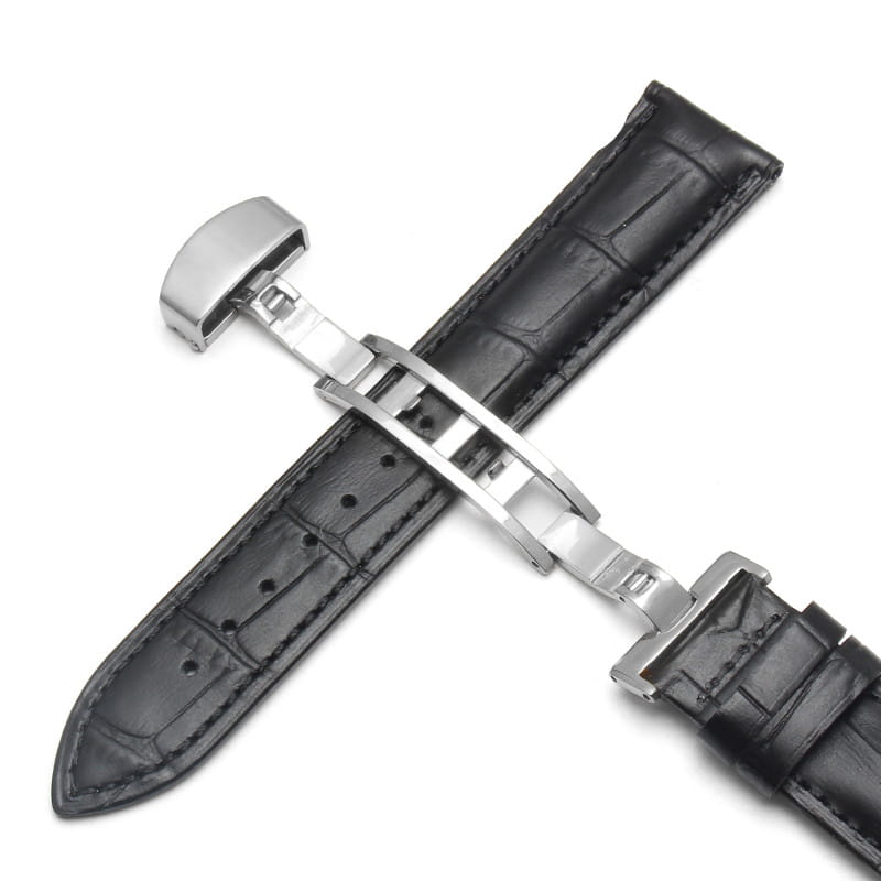 Watch Strap Men’s Genuine Leather Female Butterfly Buckle