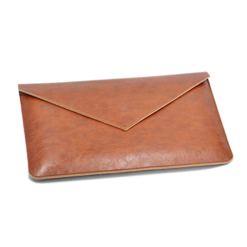Brown Bright Leather Case Compatible with iPhone European and American Models