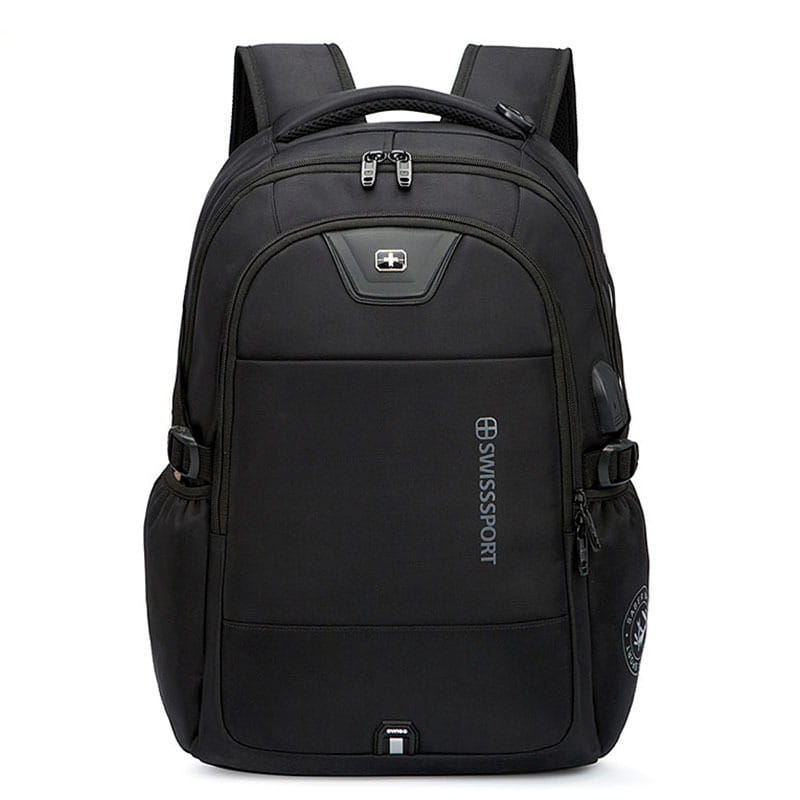 Gran bolsa de viaje de nylon impermeable 36-55L con computadora portátil y con cremallera