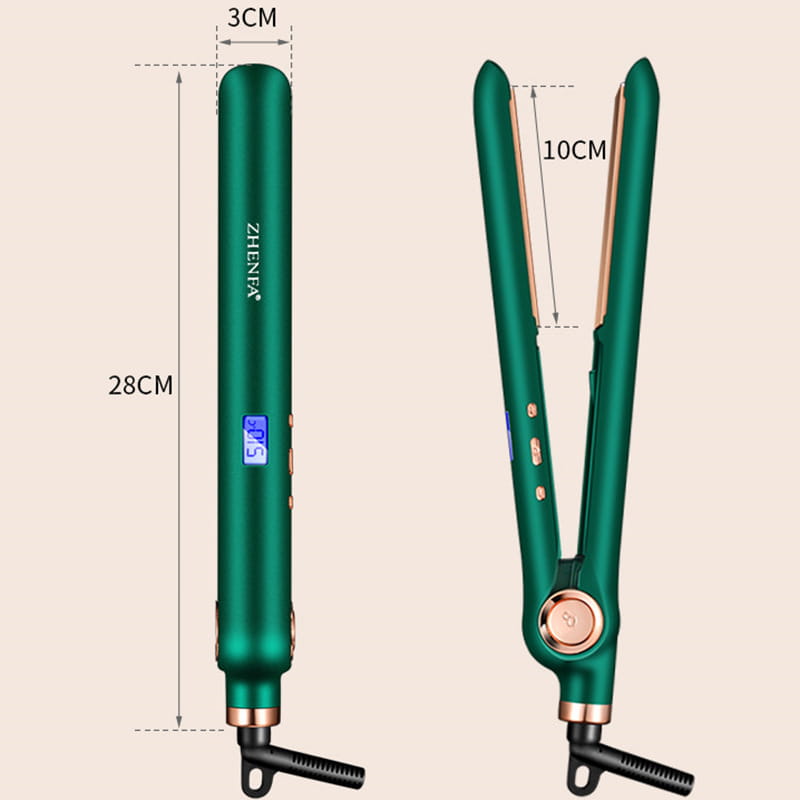 Electric Splint Curling Iron with Temperature Control and Dual-Use Heat Conductor