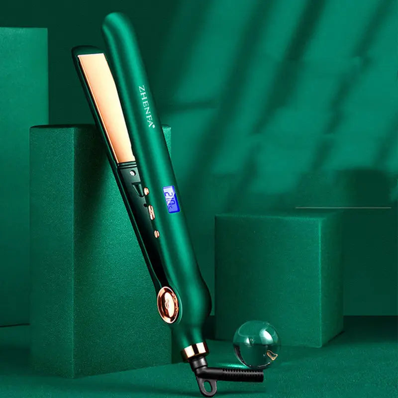 Electric Splint Curling Iron with Temperature Control and Dual-Use Heat Conductor