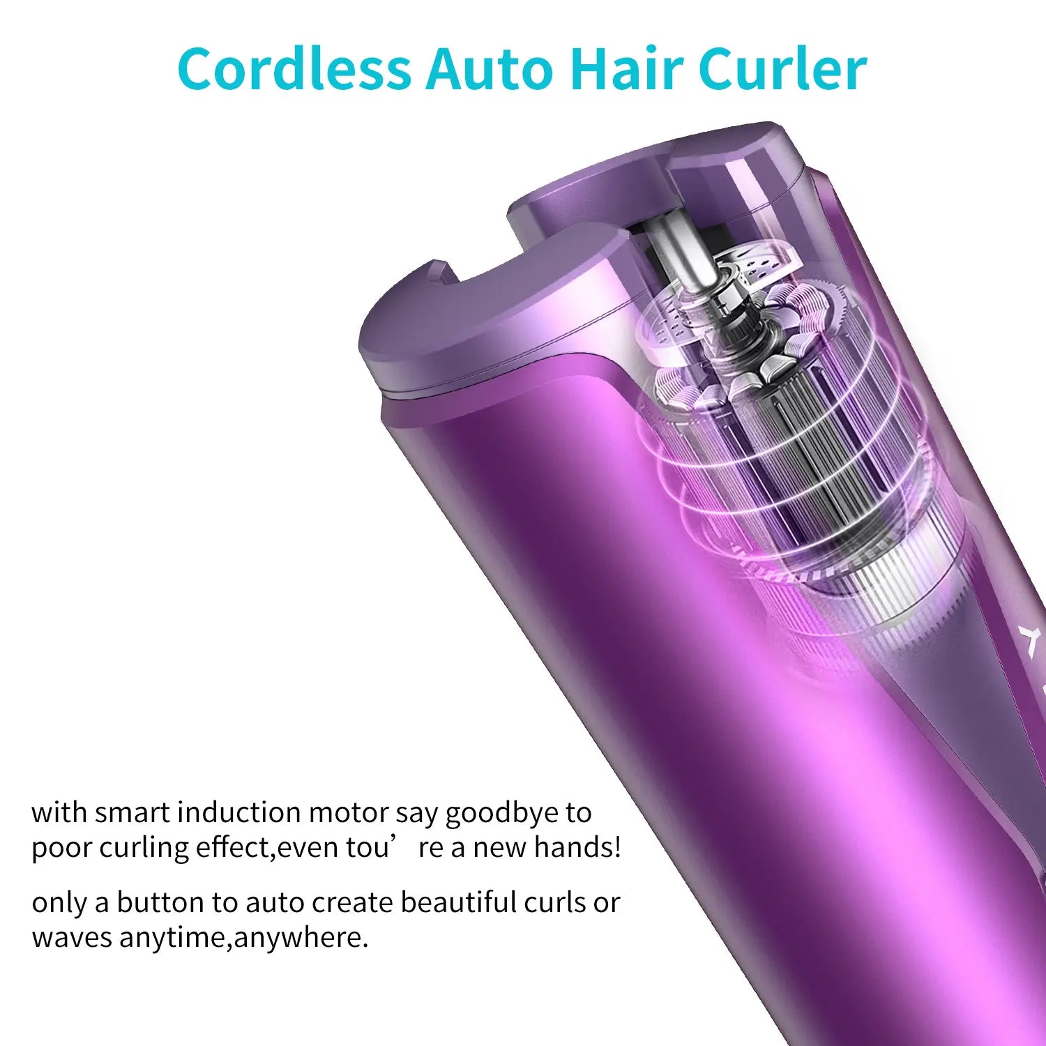 Multifunctional Automatic Curling Iron with Temperature Control and Wireless Charging