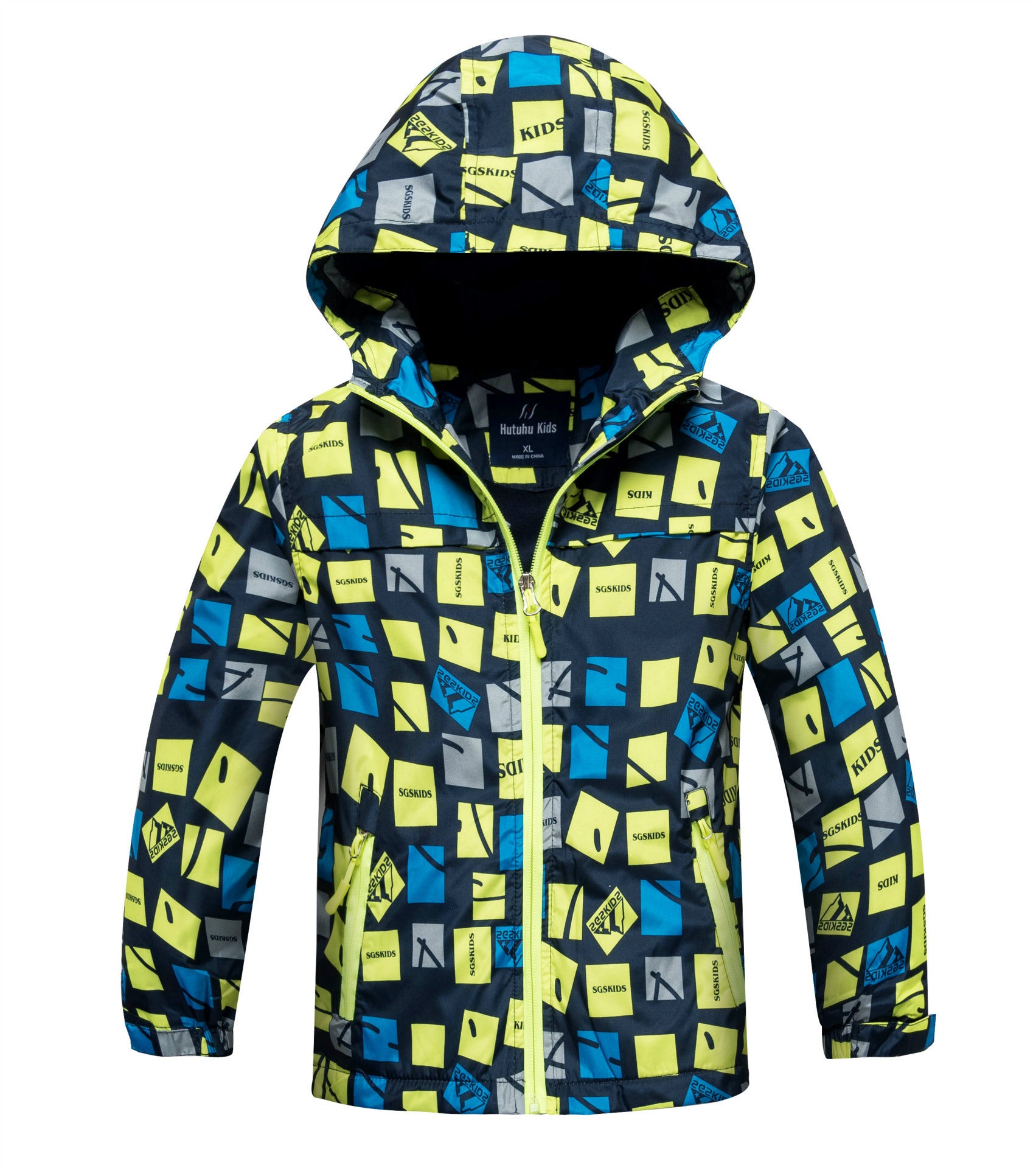 Boys’ Outdoor Sports Windbreaker With Warm Waterproof Cloth