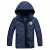 Boys' Outdoor Sports Windbreaker With Warm Waterproof Cloth - D