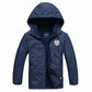 Boys’ Outdoor Sports Windbreaker With Warm Waterproof Cloth