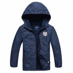 Boys’ Outdoor Sports Windbreaker With Warm Waterproof Cloth