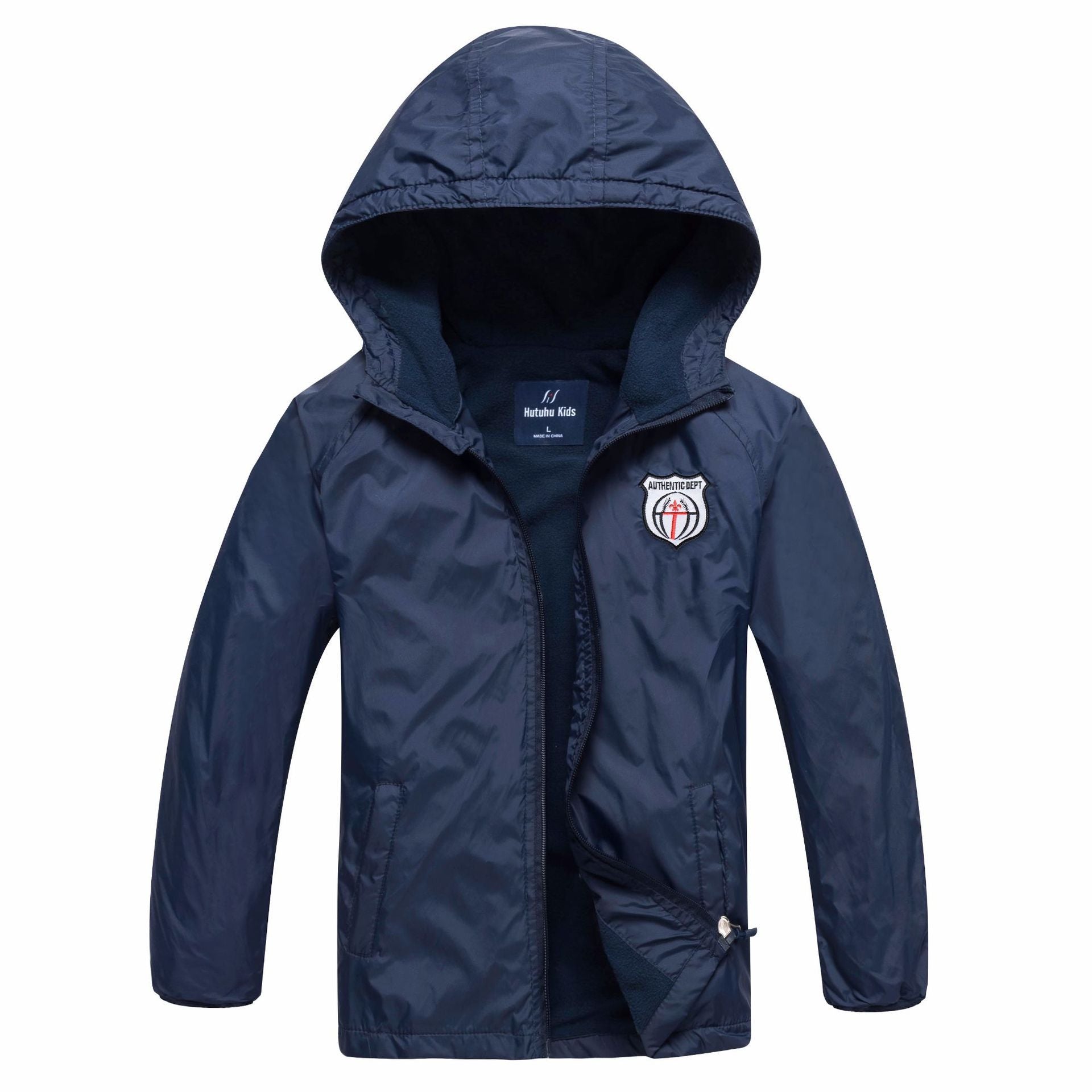 Boys’ Outdoor Sports Windbreaker With Warm Waterproof Cloth