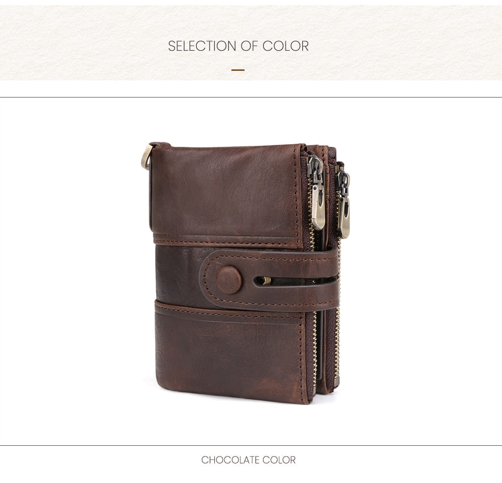 Men’s Leather Wallet with Concealed Pocket and Bill Holder in the United States