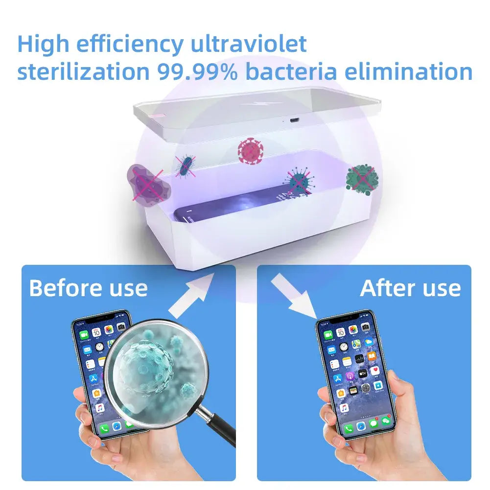 10W mobile phone wireless charging disinfection box