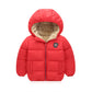 Children’s hooded and down padded jacket