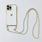 Electroplated Love Lanyard Phone Case