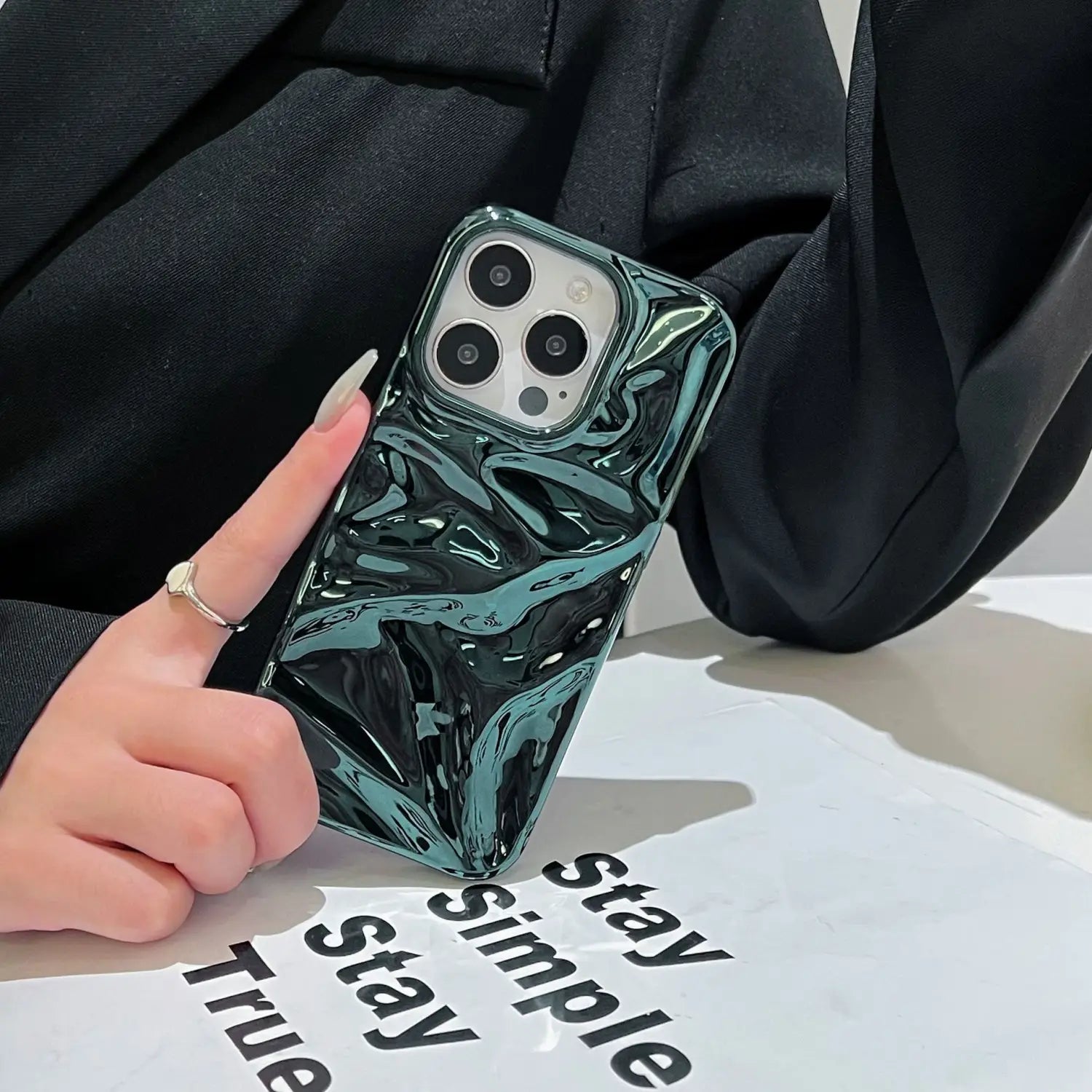 Electroplating de carcasa suave para iPhone 11 12 Pro Max Anti -Drop Fingerprint