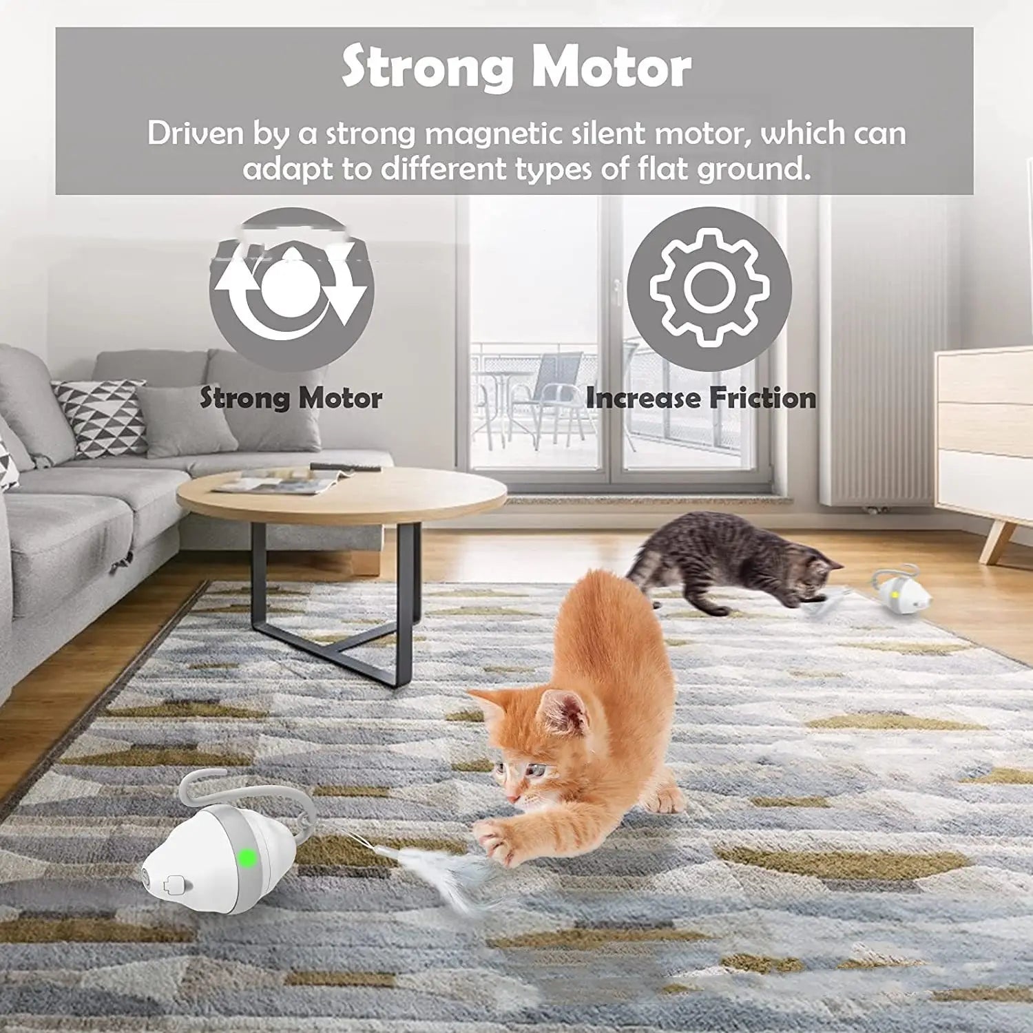 Hall sulgede kassi mänguasja kriimustuskindel interaktiivne plastloom