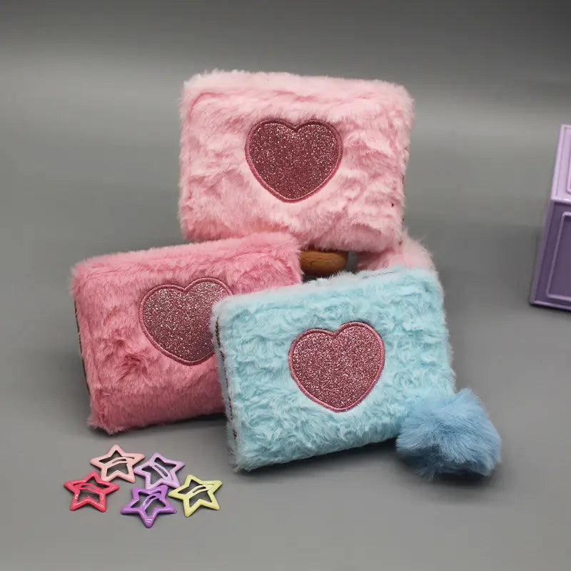 Grá sparán zipper gearr bróidnithe i gorm i gorm